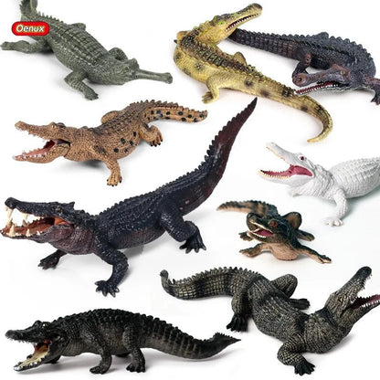 Sarcosuchus Crocodile Action Figure | Hand-Painted Wild Animal Model