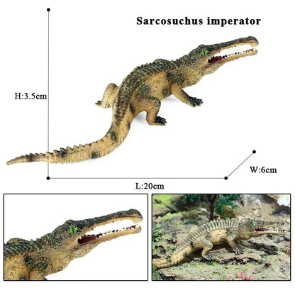 Sarcosuchus Crocodile Action Figure | Hand-Painted Wild Animal Model