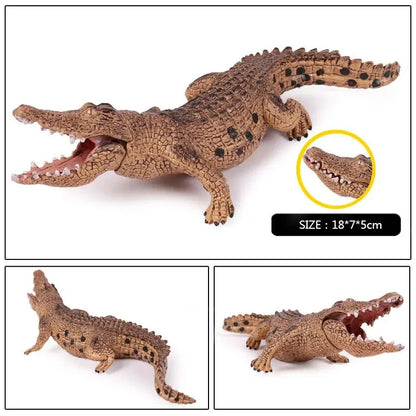 Sarcosuchus Crocodile Action Figure | Hand-Painted Wild Animal Model