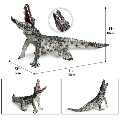 Sarcosuchus Crocodile Action Figure | Hand-Painted Wild Animal Model