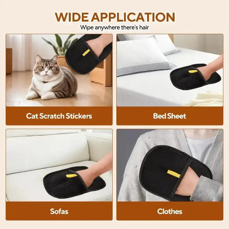 Pet Hair Removal Glove for Easy Grooming