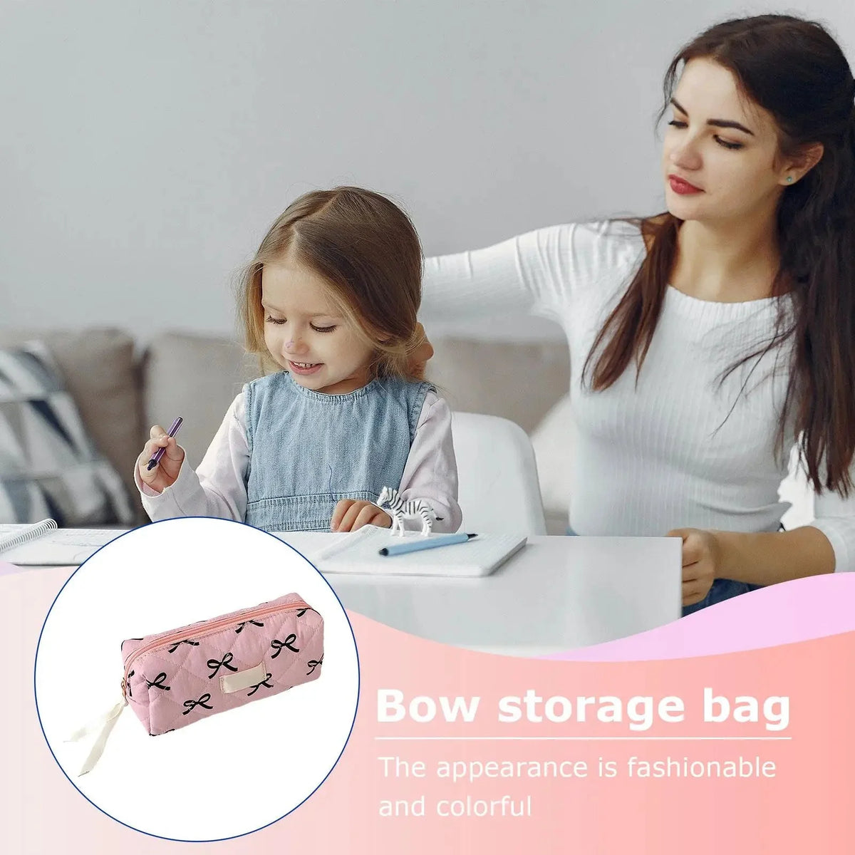 Plush Large Capacity Pencil Case | Cute Aesthetic Stationery Pouch and Cosmetic Organizer