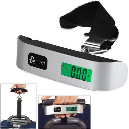 Portable Digital Hanging Scale | 50kg LCD Luggage Weight Balance for Travel
