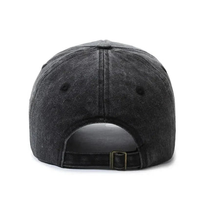 Retro Distressed Letter Embroidery Baseball Cap | Unisex Casual Cotton Hat