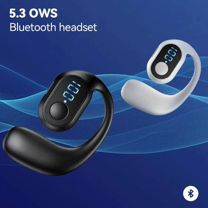 Single Ear Hanging Earphones | Wireless Bluetooth Sports Headset with Mic