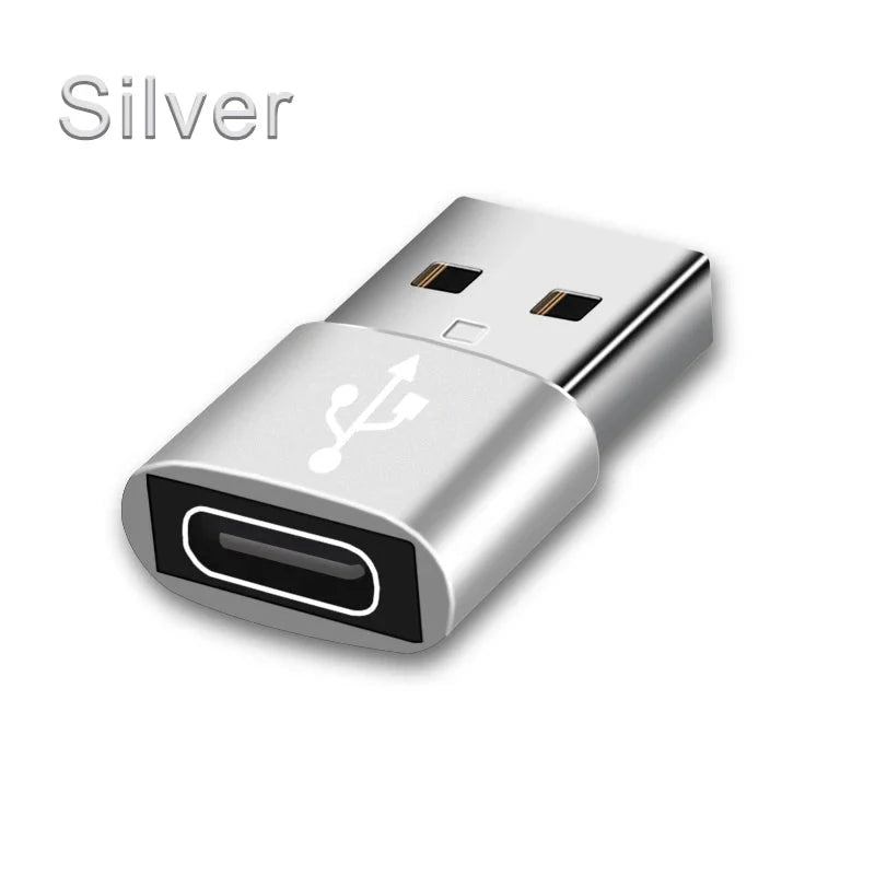 USB to Type-C Adapter | USB 3.0 / 2.0 Male to Type-C Female Converter for Charging and Data Sync