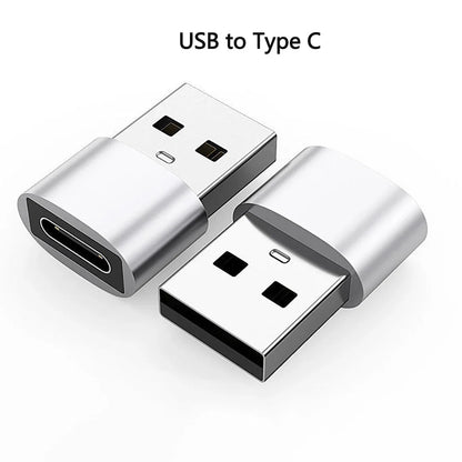 USB to Type-C Adapter | USB 3.0 / 2.0 Male to Type-C Female Converter for Charging and Data Sync